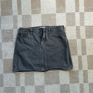 Madewell Charcoal Mini Skirt